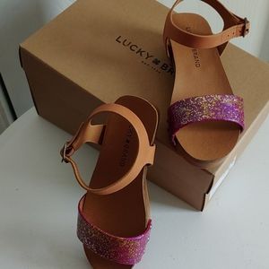 Custom Leena girls Lucky brand wedges